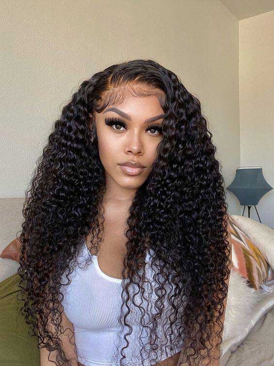 2C wavy hair from the back — curl type guide