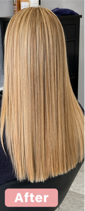 After — curly hair routine Dubai