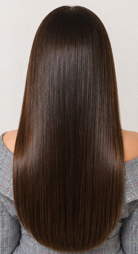 After — curly hair routine Dubai